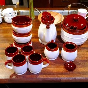 BRITTANY Cook 'N' Serve Ware.-Whole Set. Microwave Safe. Stoneware